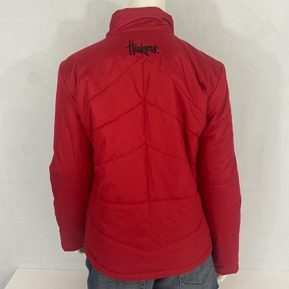 G-III Carl Banks Girls Women's Nebraska Huskers Insulated Jacket Youth Sz M NWT - Picture 6 of 11